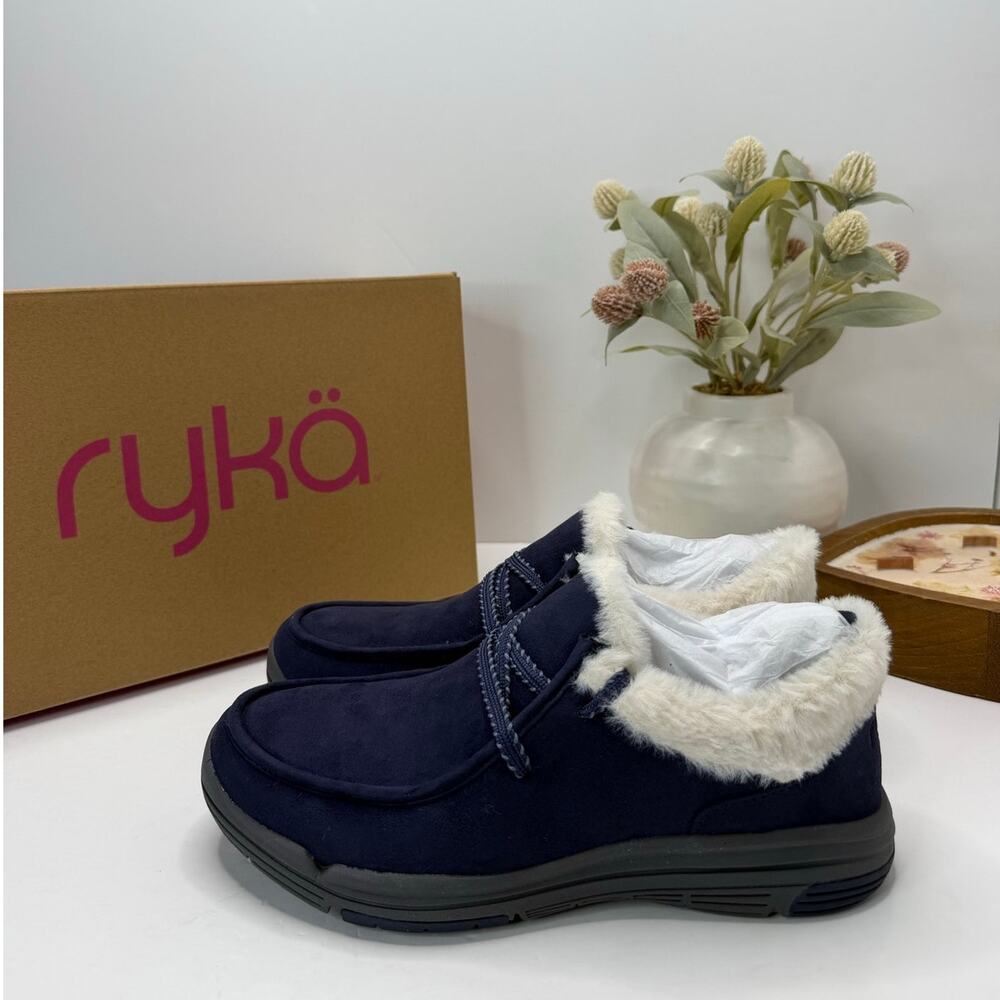 Ryka Avid Water Resistant Slip On Sneaker Blue J0800F1400 Women's 6.5W NWB